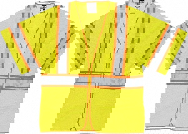 High Visibility Vest: 4X-Large, General Purpose Vest, ANSI Class 3